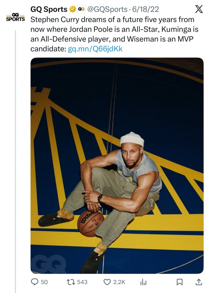 PP电子模拟器试玩在线-全都让他失望！库里22年展望：普尔全明星 库明加防阵 怀斯曼MVP